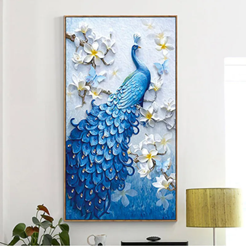 

DIY Diamond Painting Special Daimond Accessories Diamond Embroidery Animal Peacock Full Rhinestone 5D Mosaic Living Room Decor