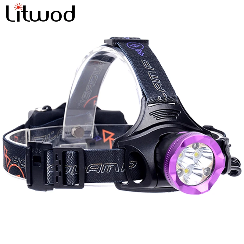 

Z207307 Litwod Led Headlight Headlamp 12000LM 3x XM-L2+3x COB Head Lamp Portable Light Lantern Torch for camping fishing light