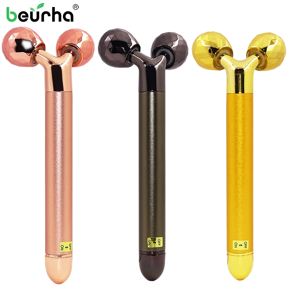

3D Beauty Electric Firming Slimming Facial Pulse Roller Massager Anti Wrinkle Anti-aging Face Skin Care Dropshipping