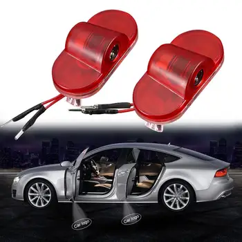 

2Pcs Wireless LED Logo Projector Car Door Light Welcome Lamp for SKODA Octavia