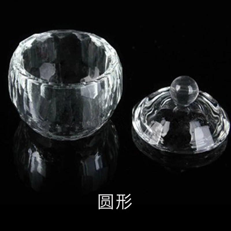 1 piece Acrylic Liquid Glass Acrylic Powder Dappen Dish Crystal Glass Cup for Acrylic Nail Art Clear White Color Transparent Kit