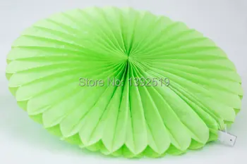 

Free Shipping 20pcs 12inch Green Tissue Paper Fan 12 Colors Tissue Paper Garland Paper Fan Backdrop Wedding Photo Backdrop