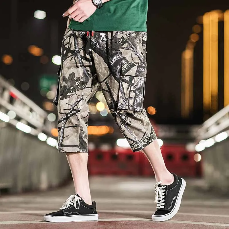 Камуфляж Летний Лидер продаж хлопок Повседневное мужские короткие штаны Костюмы удобный камуфляж Для мужчин брюки-карго-шорты Для мужчин военные