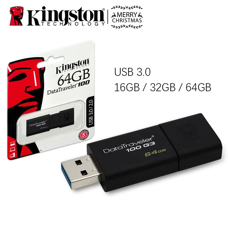 

Original High Speed DataTraveler USB 3.0 Kingston USB Flash Drive 32GB 64GB 128GB 32 64 128 GB Pen Drive Stick Pendrive DT100G3