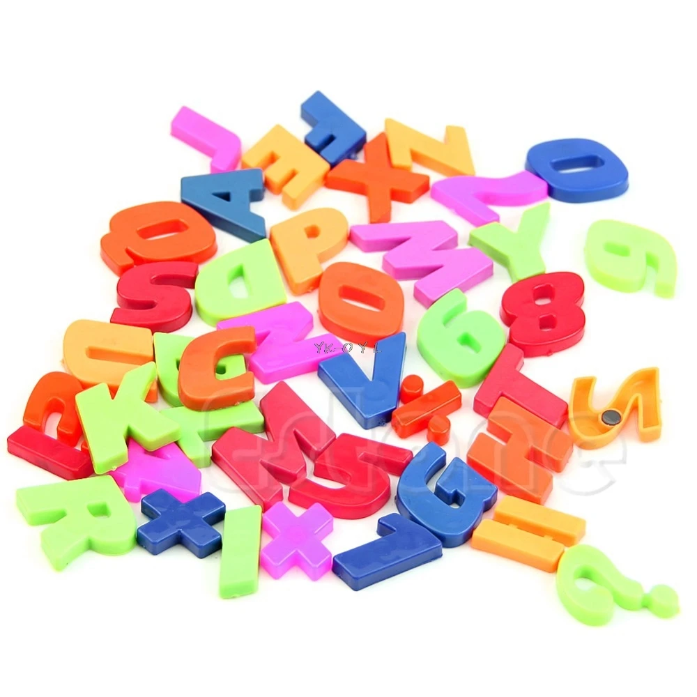 Kids Baby Learning Teaching MAGNETIC Toy Letters Numbers Fridge Magnets Alphabet 