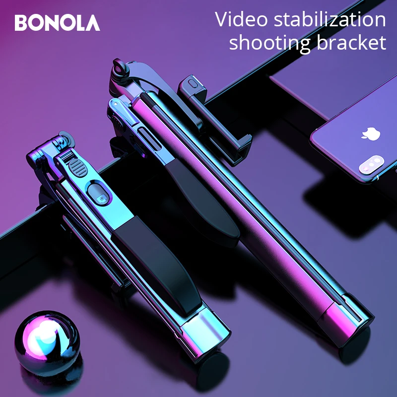 Tanie Stabilizator kamery statyw do selfie dla iPhone Xiaomi Huawei Gimbal Bluetooth statyw do kijka do selfie wypełnij światło do telefonu komórkowego