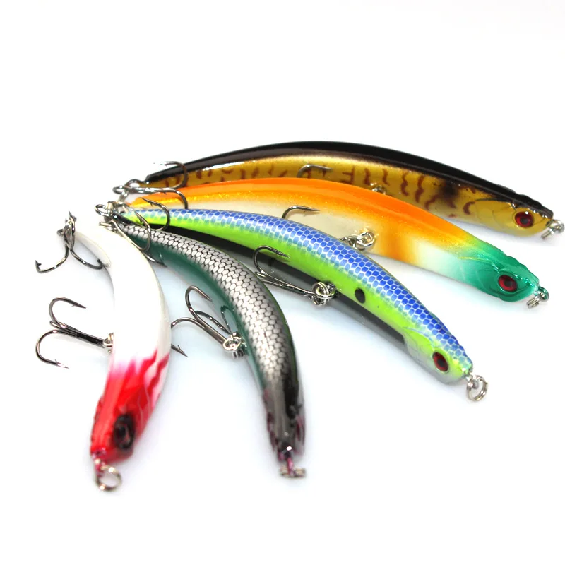 

Soloplay 5pcs/lot 11g/11cm Hard Bait Tight Pencil Crankbait Wobble Slow Floating Jerkbait High Quality ABS Model Fishing Lure