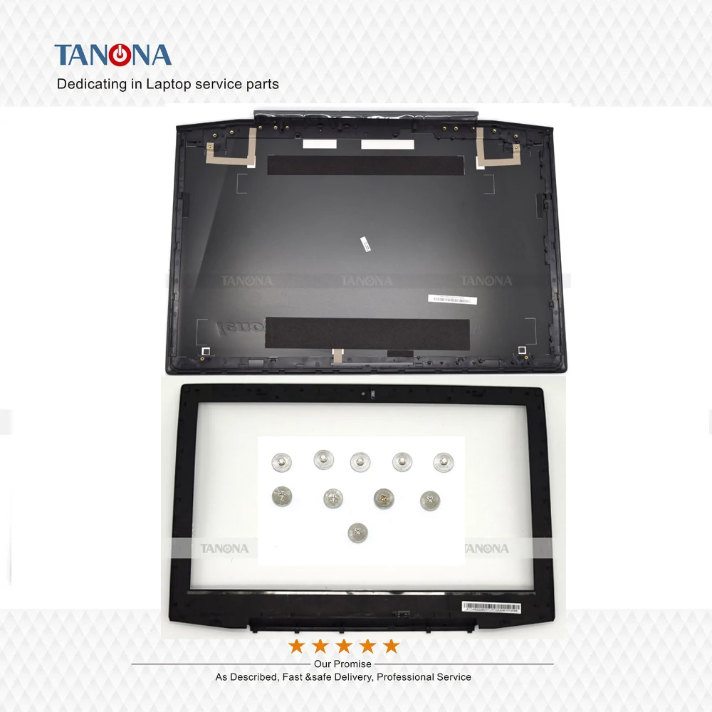 Для lenovo Y50 Y50-70 15," Ноутбук ЖК-дисплей задняя крышка верхней крышкой чехол+ передняя рамка+ винты для просмотране сенсорный AM14R000400 AP14R000900