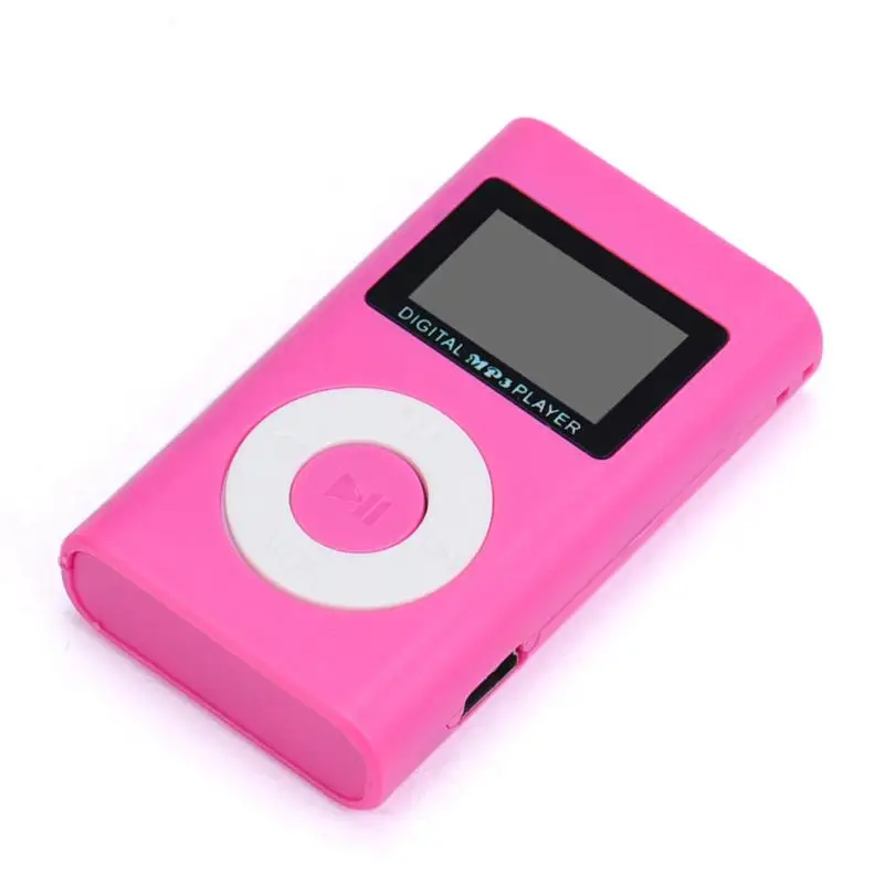 Мини mp3 плеер с USB ЖК экраном поддержкой карты Micro SD и TF 32 ГБ + наушников музыкальный