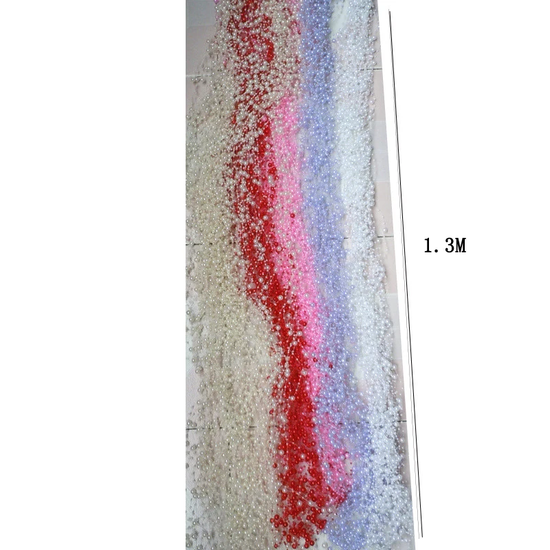 Розовый/синий/бежевый/белый леска Искусственный Жемчуг Бусы гирлянды цветов для свадьбы свадебный букет цветов украшения