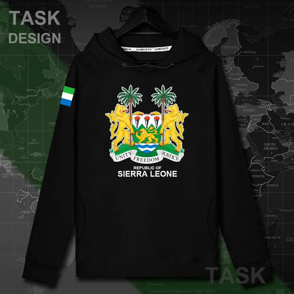 Мужская толстовка с капюшоном Sierra Leonean SL SLE пуловер уличная одежда спортивный