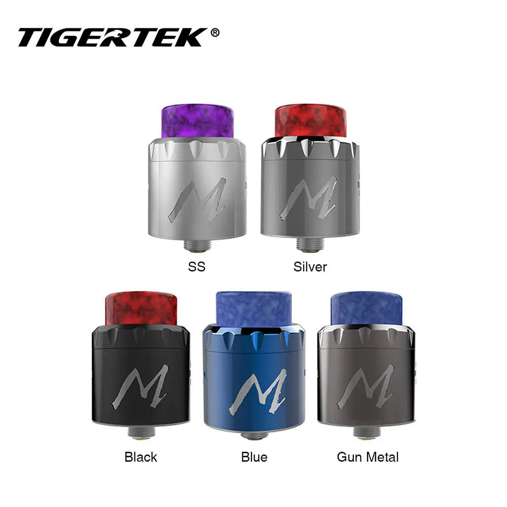 

Originla Tigertek Momentum RDA Tank Atomizer Two Post Build Deck & Extra Squonk Pin Ecig Vape Tank DIY Fan VS Zeus Dual /Melo 4