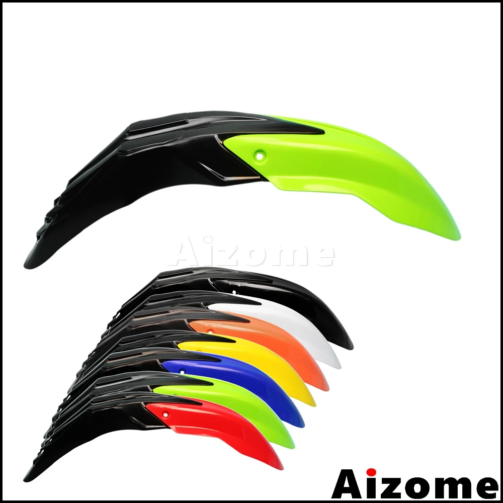 

Universal Dirt Bike Plastic Front Mudguard Motorcycle Mud Guard Green Black Front Fender For Kawasaki KLR KLX KX 250 450 650