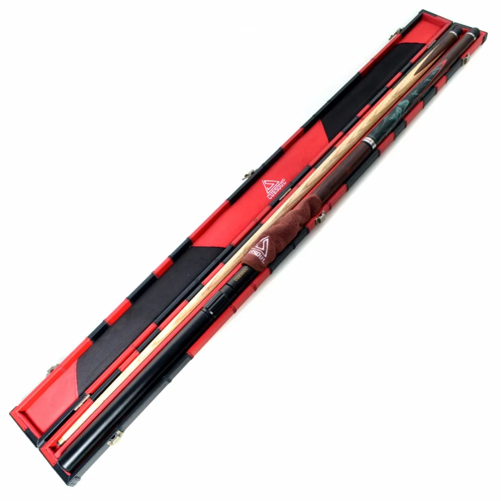 CUESOUL 57 &quotшарнирный бильярдный кий 3/4 с 2 удлинителями упакованный в кожу чехол для
