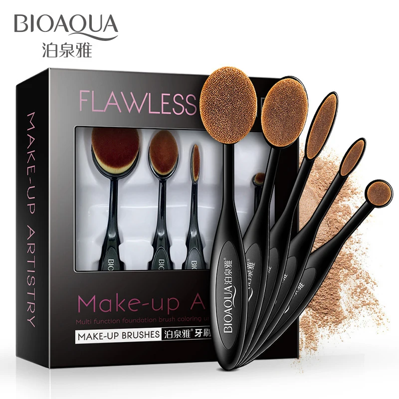 

BIOAQUA Makeup Brushes Set Foundation Toothbrush Highlighter Brush Kit Eyeshadow Eyeliner Powder Make Up Brand Tool Cosmetic