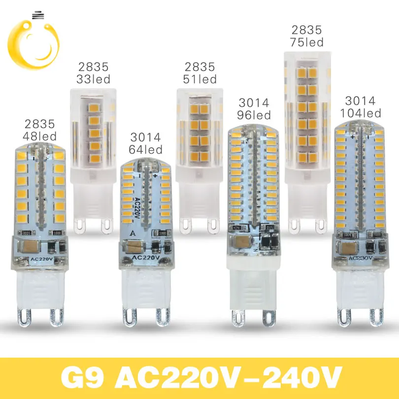 

lowest price G9 LED bulb 220V 3W 7W 9W Corn Bulb 360 degrees Lamp g4 lamp High Quality Chandelier Light Replace Halogen Lamp