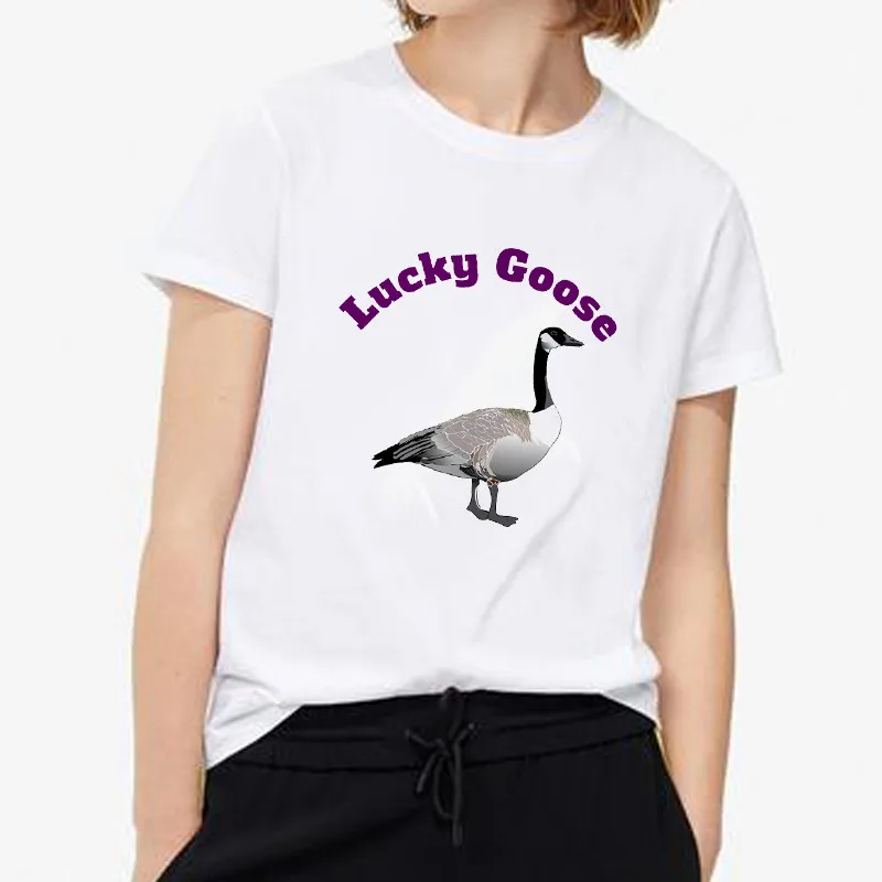 

Fashion Two Goose Ga Gussi T-shirt Tee Shirt Femme T Shirts Women Clothing