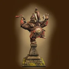 [Лун способ миниатюры] мультфильм миниатюры самурая мамонта 40 мм Смола Миниатюрный