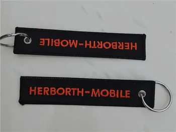 

Herborth Mobile Logo Fabric Embroidered Key Tags