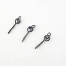 50 шт./100 шт. круглая/Овальная петля рыболовные приманки винт для приманки для ловли карпа снасти приманки всплывающие Chod установки wright 0,13 г/0,14 г