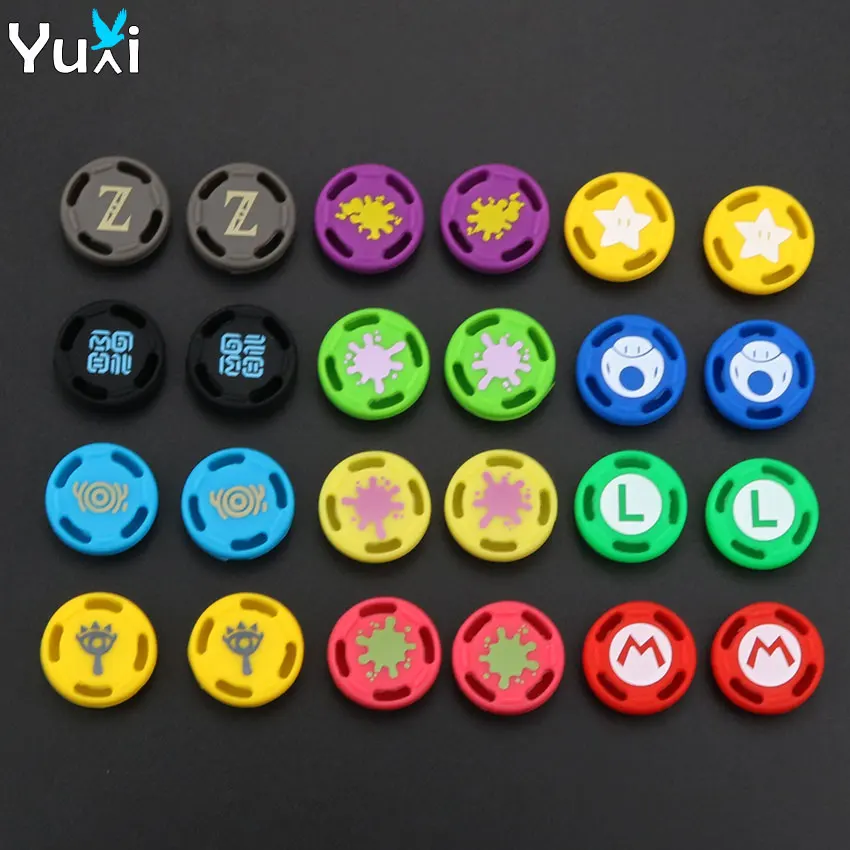 

YuXi 4pcs Silicone Analog Stick Grips Controller Caps for PS3 PS4 Pro Slim Xbox One 360 Switch Pro Joystick Cap
