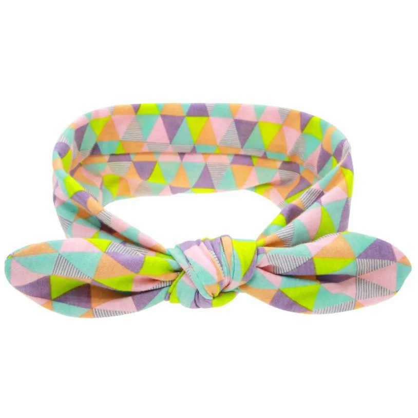 

for hair for children Headwear Cute baby Hair Rabbit Ears Elastic Cloth Bowknot Headband children summer 2JUNO15