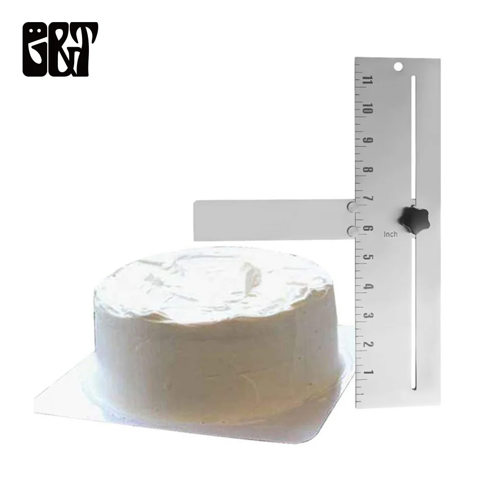  GT Adjustable Cake Scraper Baking Crisp Corners Cakes Comb Metal Cake Edge Smoother Made Of Stainle