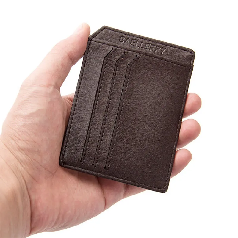 Mini Wallets Men Compact Ultra thin Wallet Genuine Leather Small Wallet Card Holder Short Design ...