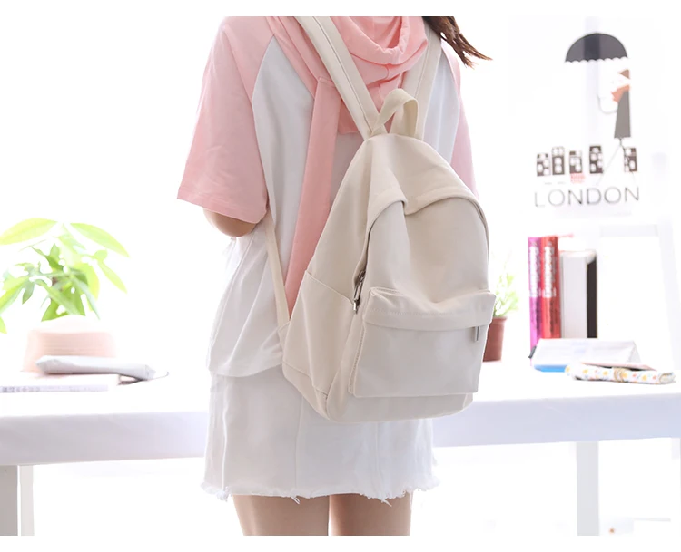 Простой классический дизайн, хорошее качество, холщовая женская сумка, студенческий школьный рюкзак для книг, повседневная сумка