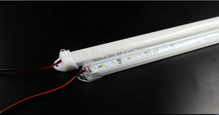 

10M/lot Fanlive SMD7020 72 Leds/M DC12V Bright Aluminum Aluminium Profile LED Hard Strip Kitchen Light Bar 1M With Pc Cover