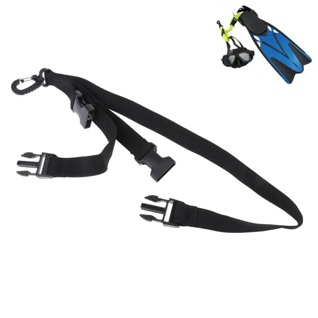 Scuba Diving Fin Mask Keeper Strap Holder & Quick Release Buckle Swivel Clip Underwater Sports Accessories Portable & Durable