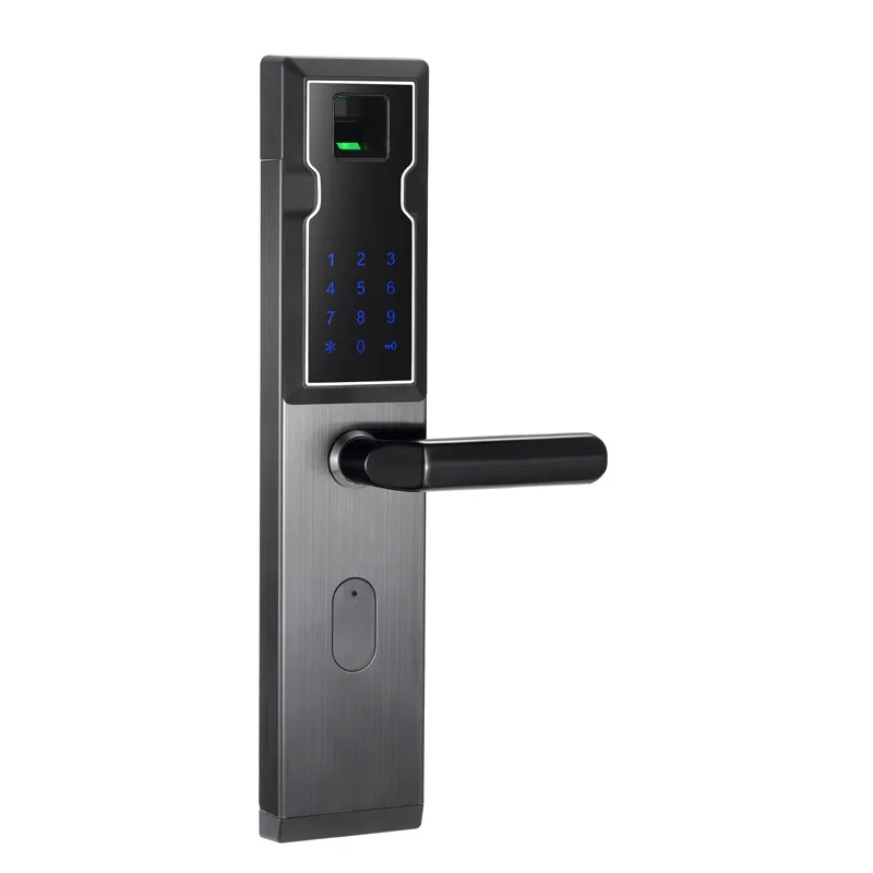 

Jcsmarts JCF3325 Black Color Fechadura Eletronica Fingerprint Digital Door Lock With Hidden IC card Reader