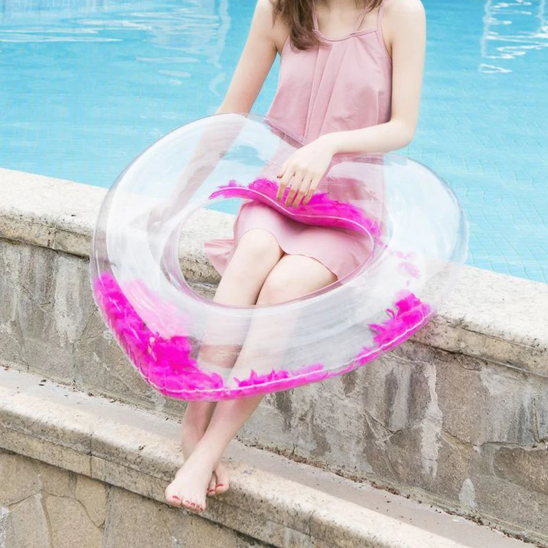90 перо сердце плавать ming кольцо любовь женщина надувной круг для взрослых бассейн поплавок плавание кольцо Летний пляж надувная игрушка
