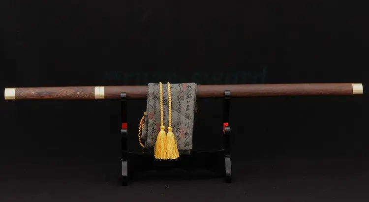 

FULL HANDMADE FOLDED STEEL JAPANESE HuaLee WOOD SAMURAI NINJA SHIRASAYA SWORD