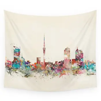 

High Quality Auckland New Zealand Wall Tapestry Cover Beach Towel Throw Blanket Picnic Yoga Mat Home Decoration Textiles