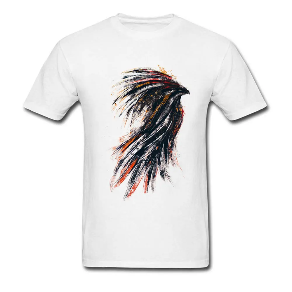 Ink Phoenix Top T-shirts Custom Short Sleeve 2018 Fashion Crew Neck 100% Cotton Fabric Tops Shirt Tee-Shirts for Men Summer Ink Phoenix white