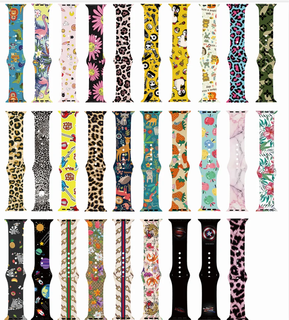 

2019 Newest Silicone Band for Apple Watch Series 4 3 2 1 Strap for Iwatch 38mm 42mm 40mm 44mm