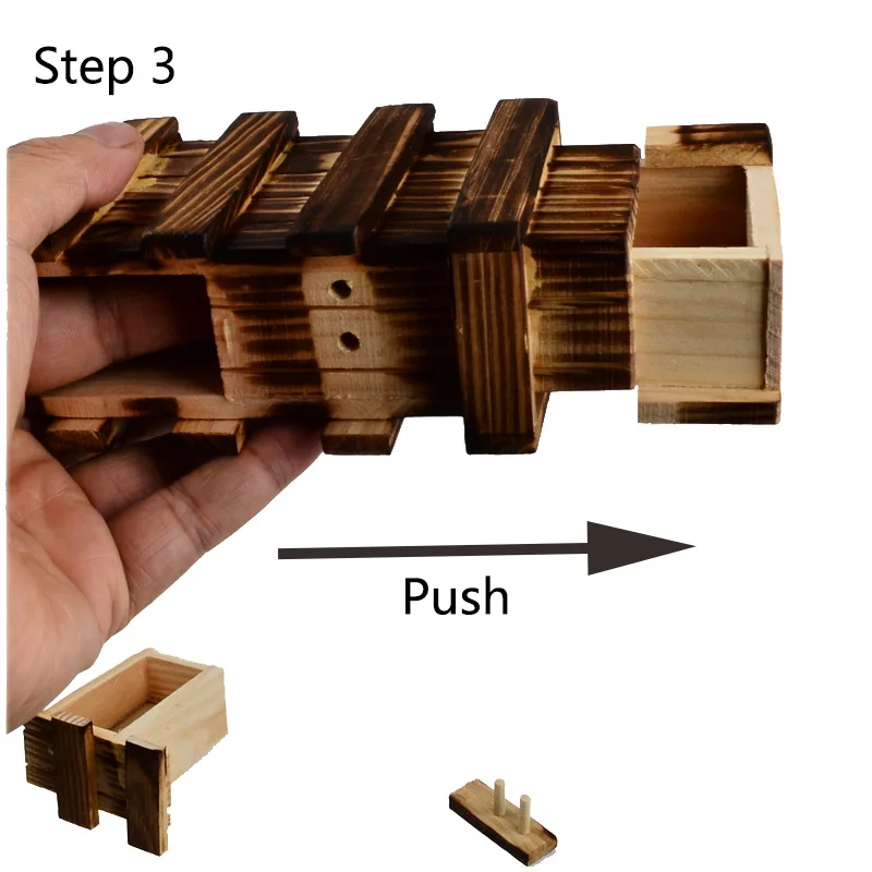 BOHS под старину, Винтаж, деревянный скрытый магический ящик для хранения, Подарочная коробка, головоломка, головоломка, коробка, сундук, игрушка