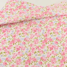 Лоскутное Постельные принадлежности украшения ткани Текстиль для дома в стиле пэчворк Вышивание Ткань Ремесло teramila Ткань S розовый цветочный хлопок Ткань Tecido