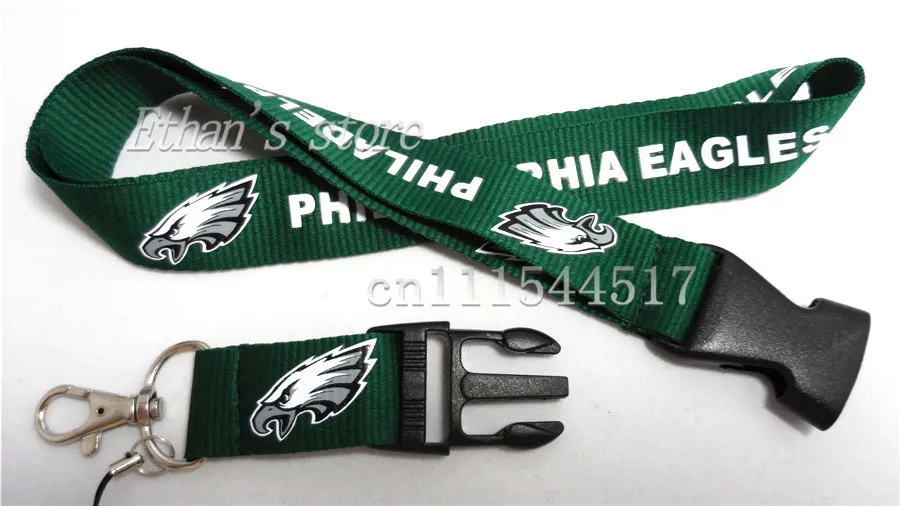 FREE SHIPPING Men Eagles Philadephia key lanyard id badge holders
