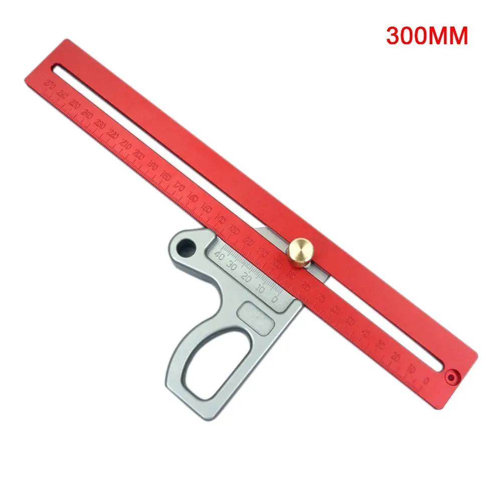 

300MM Woodworking Ruler L-Square Height Ruler Woodworking Scribe Woodworking Scribe Gauge Measuring Tool