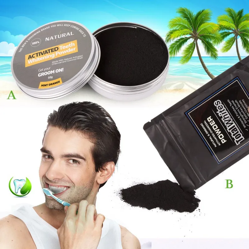 Pro Natural Activated Charcoal Tooth Teeth Whitening Powder Cleaning