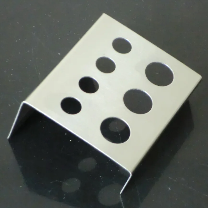 

2pcs/lot 7 Holes New Silver Colour Stainless Steel Tattoo Ink Cup Cap Holder