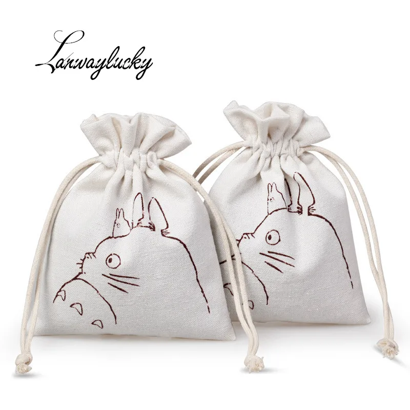 

12x15cm Lovely Cat Animal Pattern Jewelry Pouches Wedding Christmas Party Favors Packaging Gifts Bags Candy Drawstring Pouch Bag