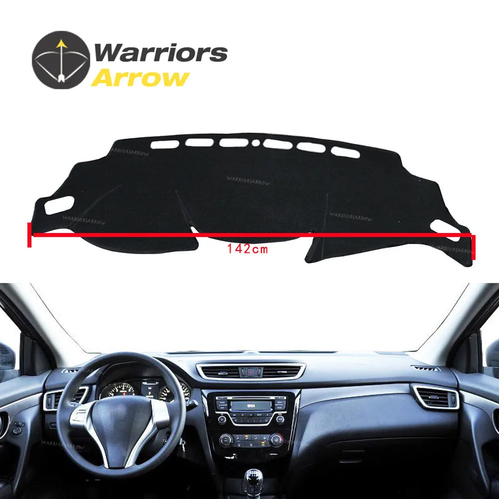 For NISSAN QASHQAI / Rogue Sport J11 2014 2017 Black Dashboard Cover