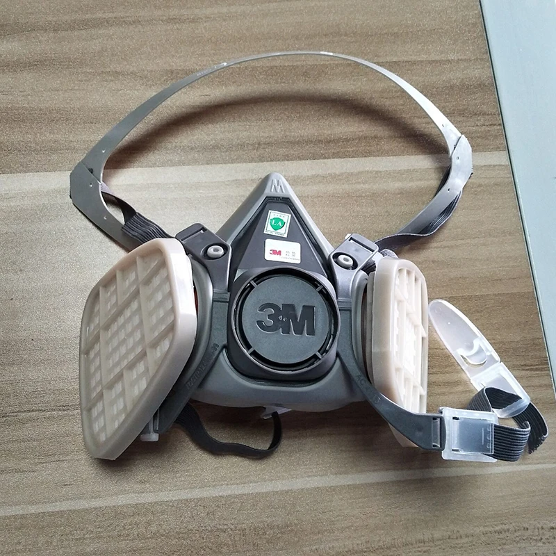 

3in1 3M 6200 Half Face Painting Spraying Respirator Gas Mask Safety Work Filter Dust Mask