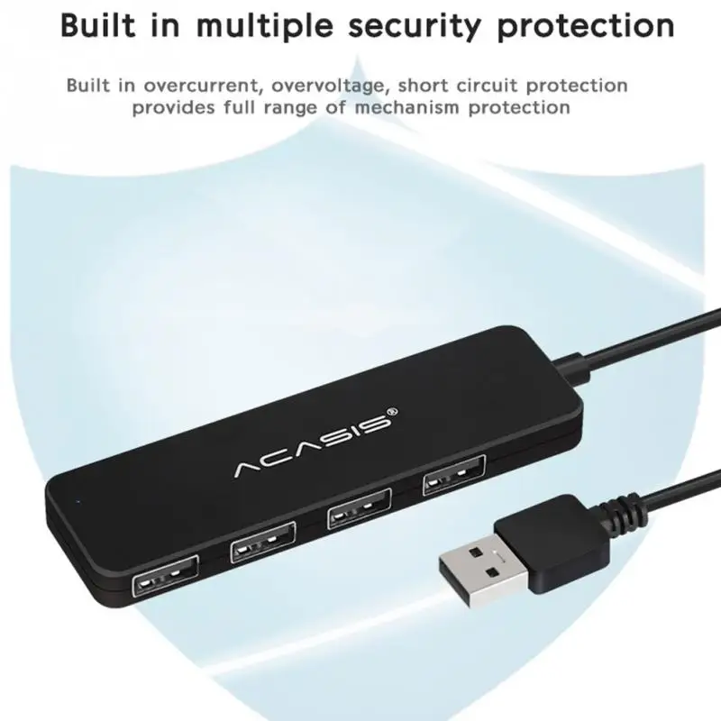 Мульти-функциональный ультра тонкий из АБС-пластика для Тетрадь USB 3,0 4 Порты ub ноутбук светильник вес высокая Скорость индикатор светильник