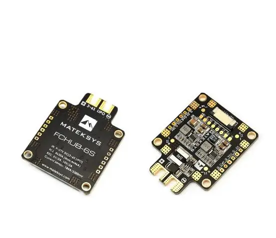 Плата распределения питания Matek FCHUB 6S Hub 5 В и 10 в BEC Встроенный датчик тока 184A 9g для