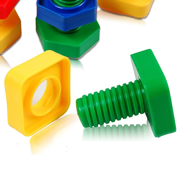 5 комплектов детские 3D Пазлы детские строительные головоломки игрушки игры для детей 3 лет Развивающие игрушки ум построить винт гайка набор Монтессори
