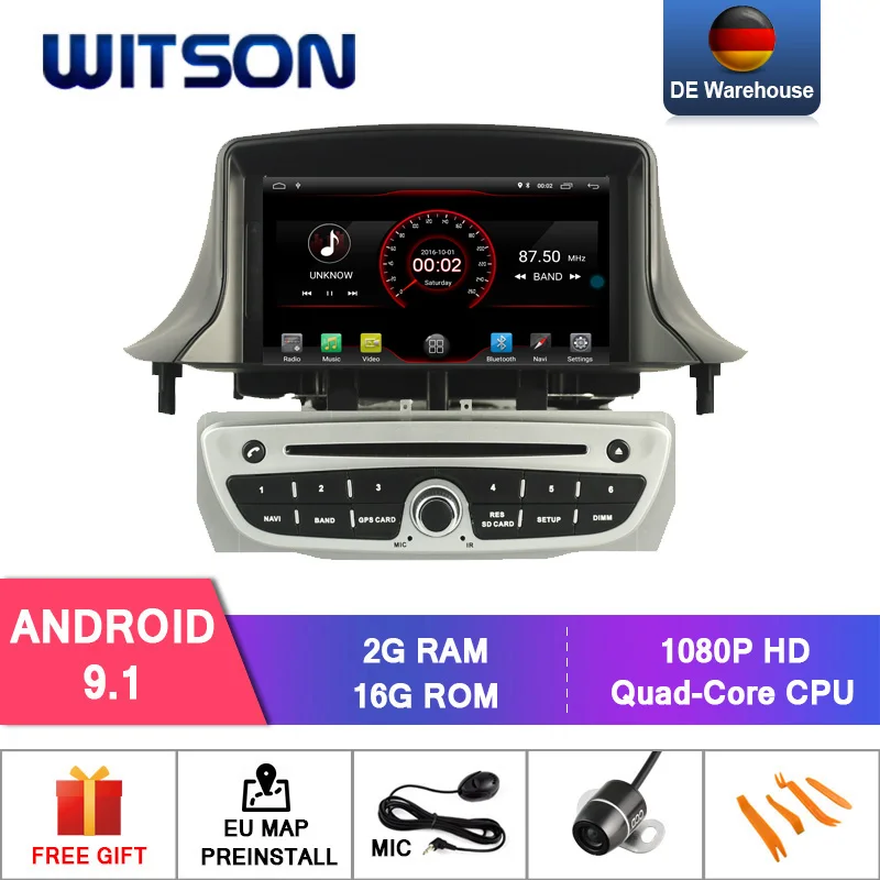 Sale WITSON Android 9.0 Octa-core (Eight-core) 4G RAM 64G ROM CAR DVD PLAYER GPS For RENAULT Megane III 2009-2011 car audio gps radio 2